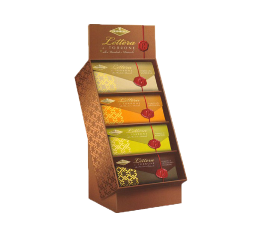 NAT23 CONDORELLI LETTERA DI TORRONE ALLE MANDORLE E PISTACCHI RICOPERTO VANIGLIA GR.100