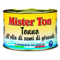 TONNO MISTER TON IN OLIO DI SEMI DI GIRASOLE KG.1,70
