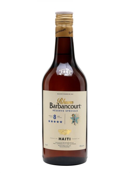 RUM BARBANCOURT 5 STELLE 8Y CL.70 HAITI