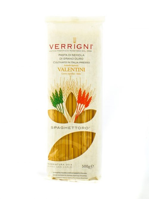 PASTA VERRIGNI SPAGHETTORO GRANO SAN CARLO GR.500 VV TRAFILATA IN ORO