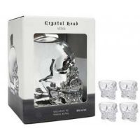 VODKA CRYSTAL HEAD CL.70 FRANCOLI CONFEZIONE + 2 BICCHIERI