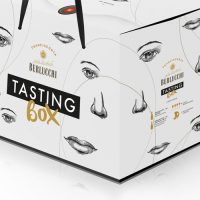 BERLUCCHI TASTING BOX BT SATEN 61 + NATURE 2013 + 4 CALICI + DEGUSTAZIONE VIRTUALE