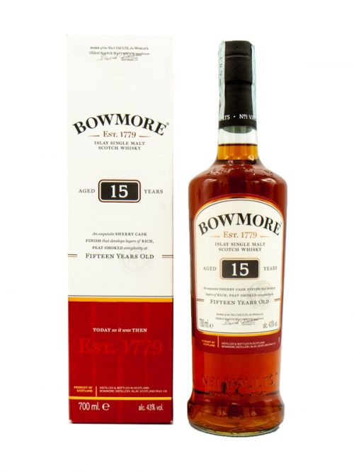 WHISKY BOWMORE 15 Y.O. ISLAY CL. 70