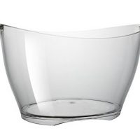 SPUMANTIERA SHAPE BOWL LT.7,5 TRASPARENTE GOLD PLAST