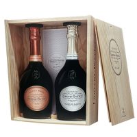 CHAMPAGNE LAURENT PERRIER CONF. CUVEE’ ROSE’ CL.75 +BLANC DE BLANCS CL.75 C/LEGNO