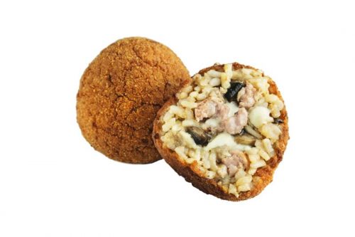 SURGELATI CERERE ARANCINO SALSICCIA ,VINO ROSSO , FUNGHI AL PZ